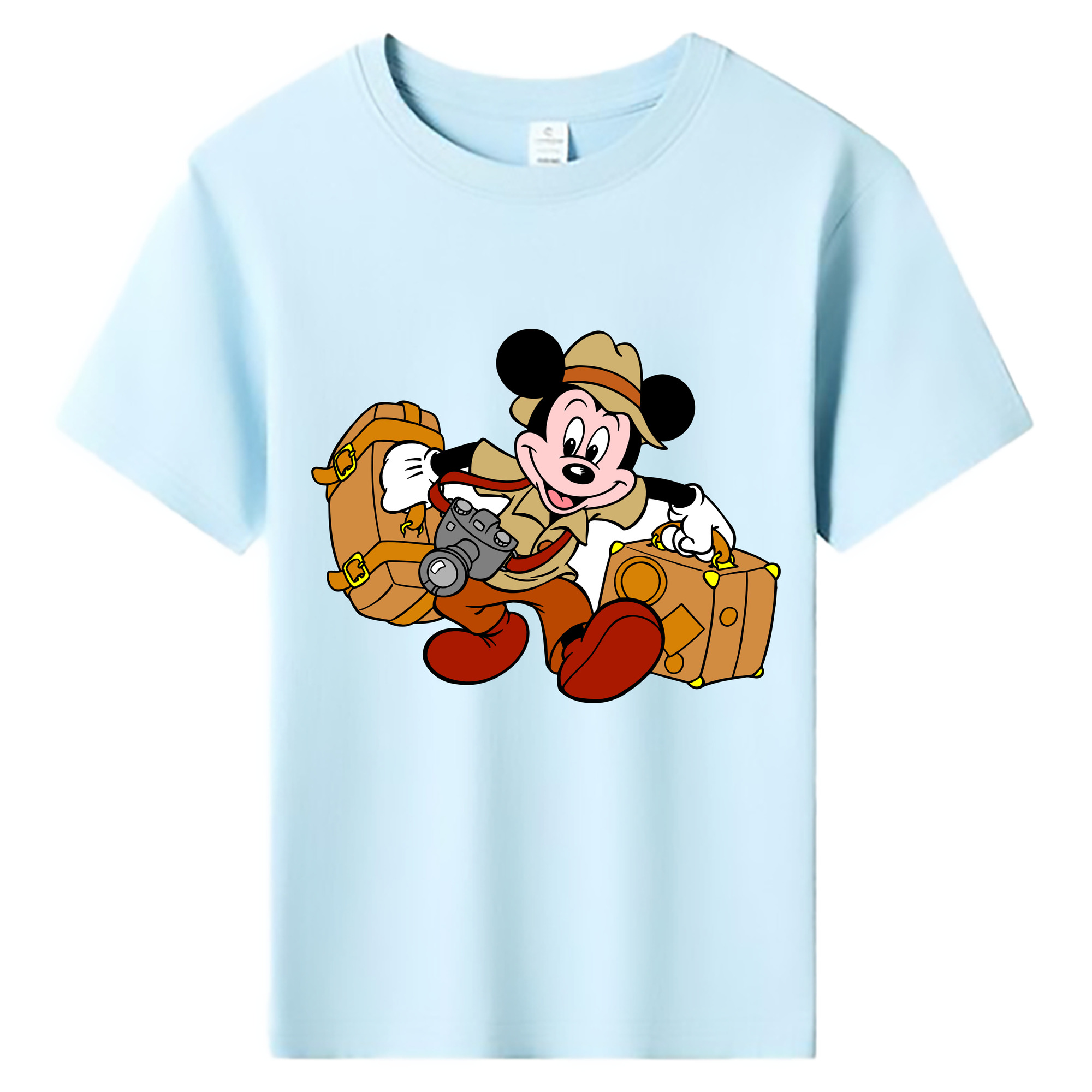 ミッキーマウス Mickey Mouse 綿100％キッズTシャツ（フロントプリント）